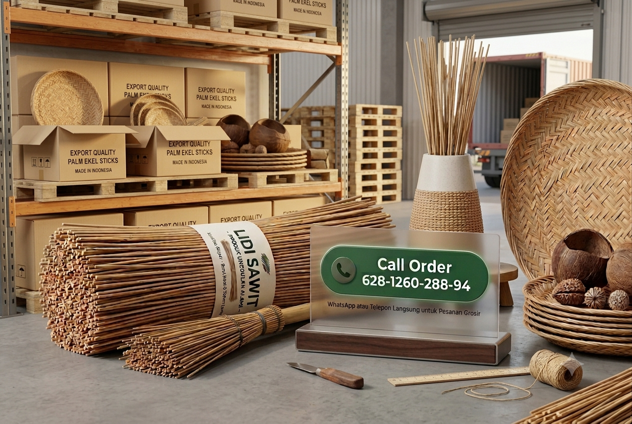 Palm fiber sticks