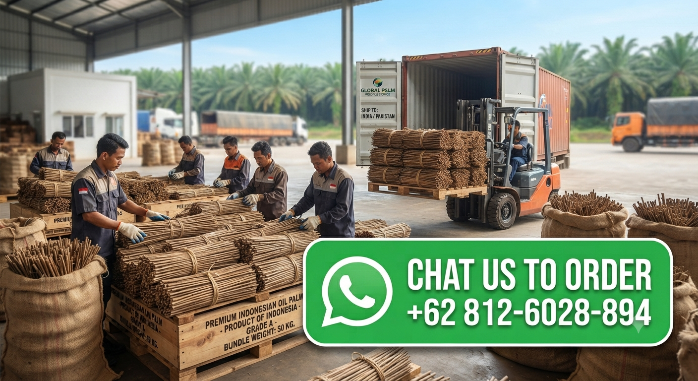 The Pioneer Oil Palm Stick Distributor in Indonesia for Global Export